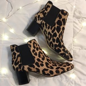 Kate Spade Leopard Print Booties